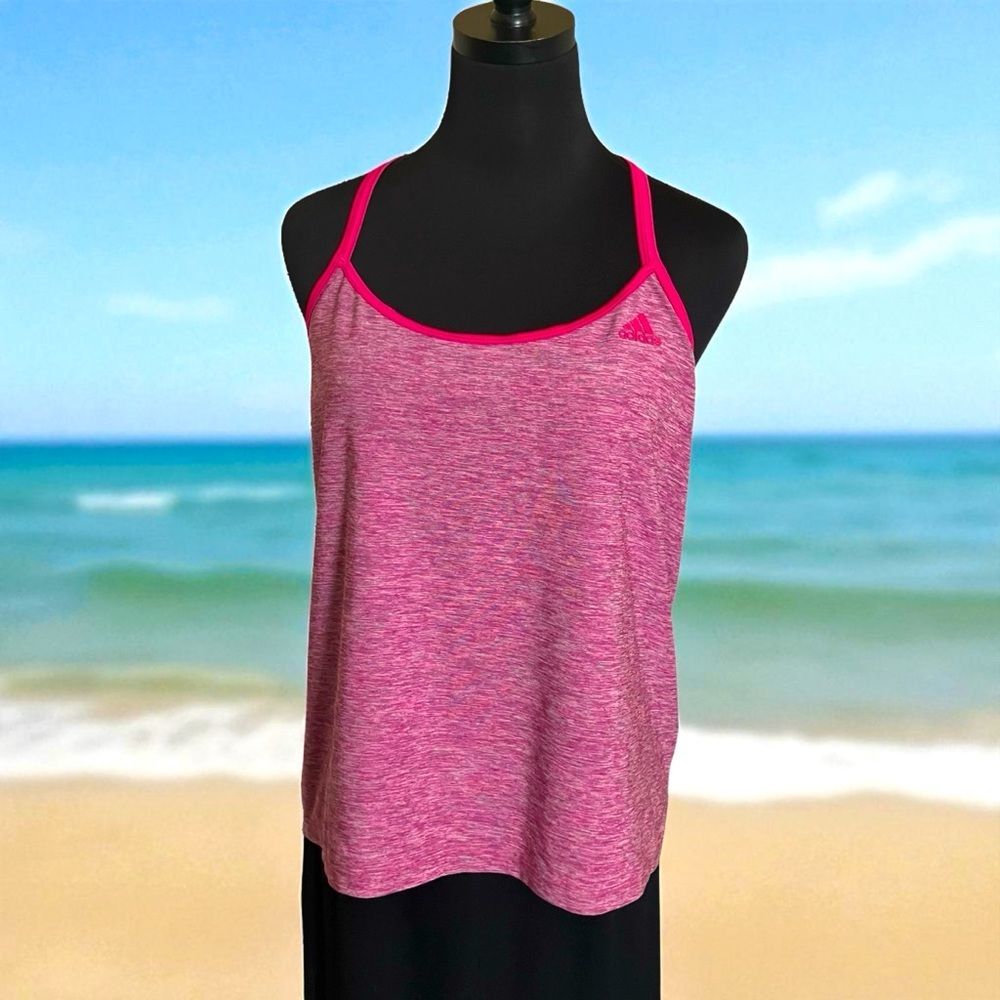 Adidas Pink Sport Tank Top Size Large